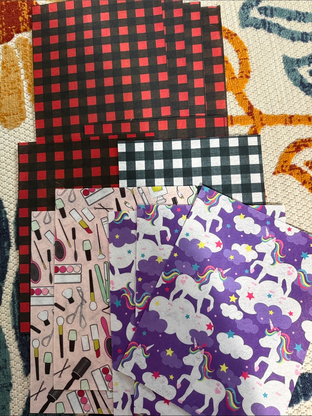 9” x 12” Decorative Felt Sheets for Crafting